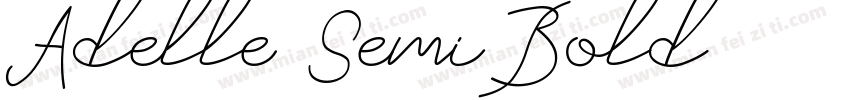 Adelle SemiBold字体转换
